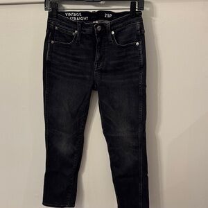 Vintage Straight Black Jeans